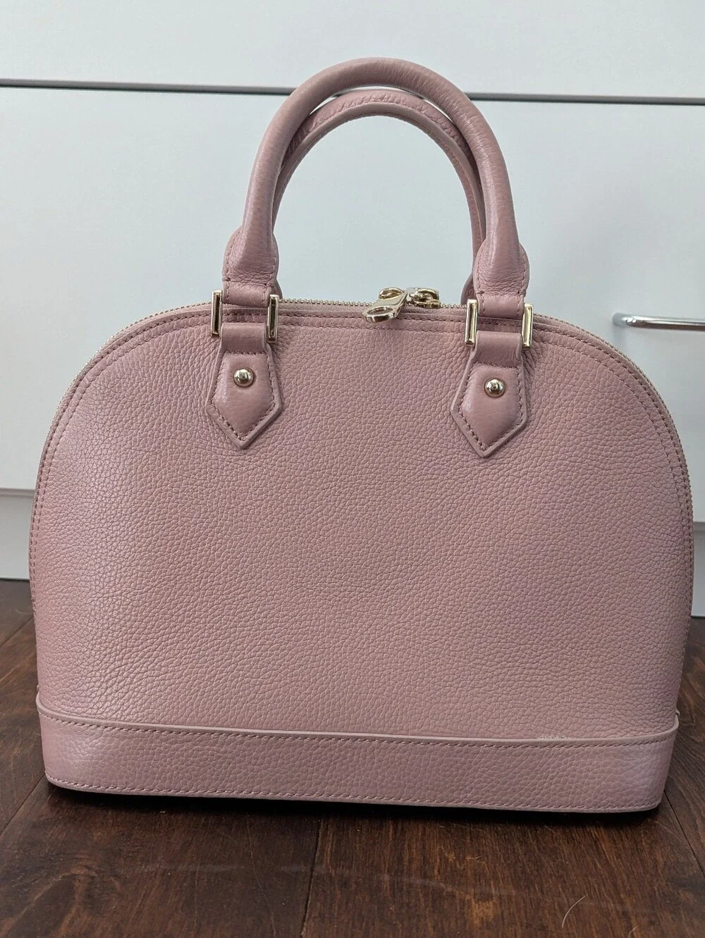 Mi Piaci Blush Pink Dome Satchel Alma Style Handbag